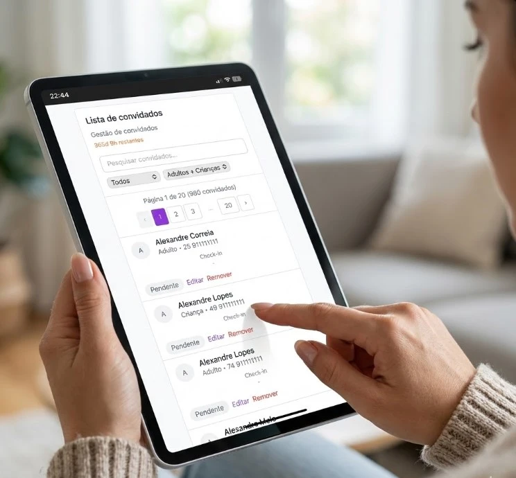 Adicionar Convidados - Convida Mais